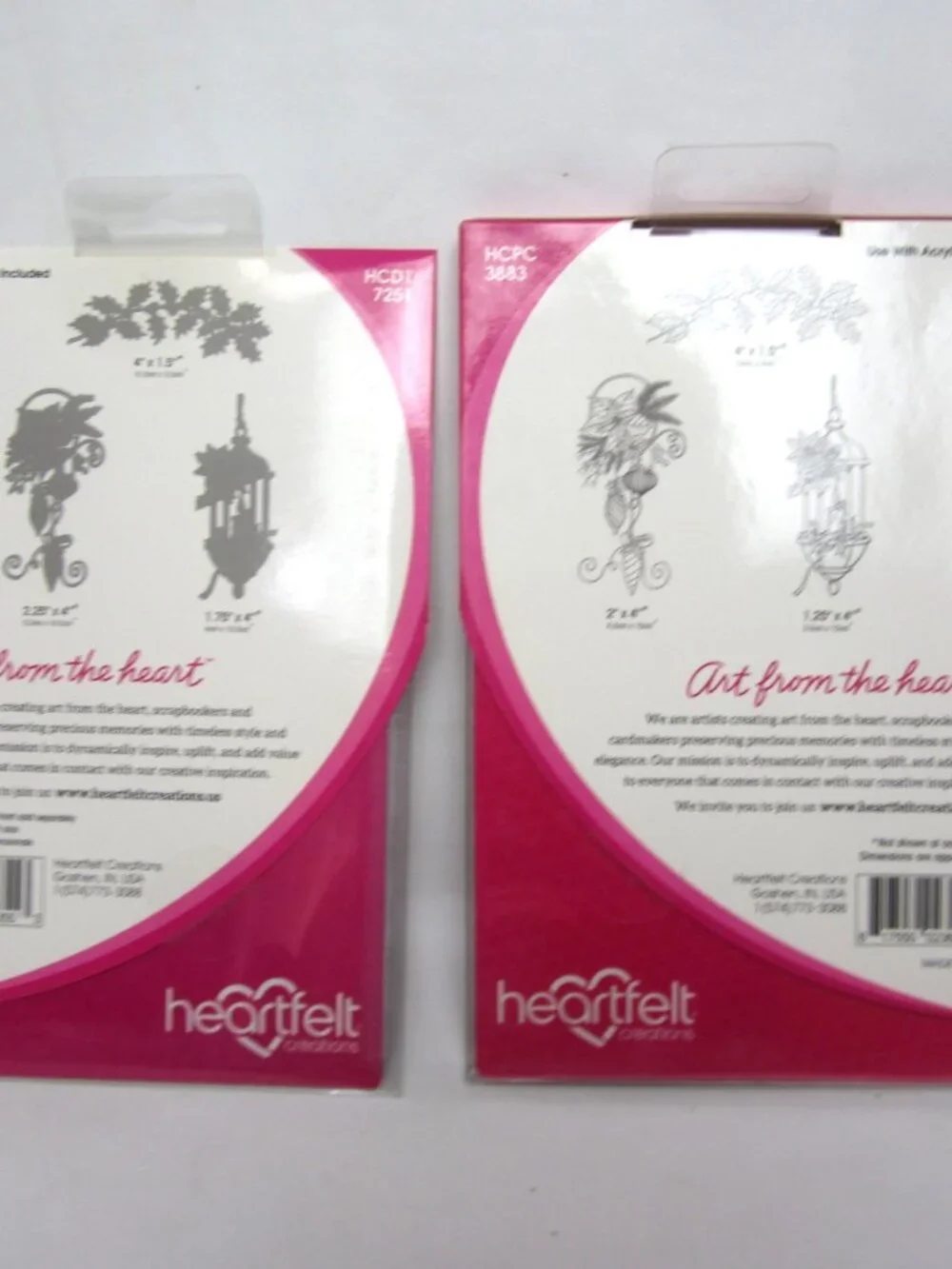Heartfelt Creations Glow of Christmas Craft Die & Cling Stamps Poinsettia NEW